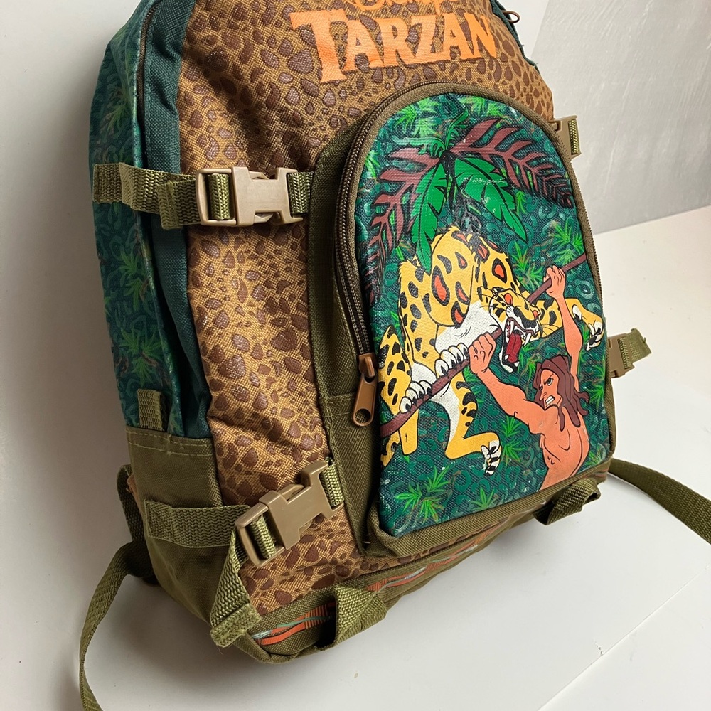 Vintage Tarzan Backpack Y2K Nostalgia Rare Disney 2000s Children's School Bag - Picture 15 of 17